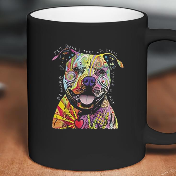 Beware Of Pit Bulls They Will Steal Your Heart Coffee Mug