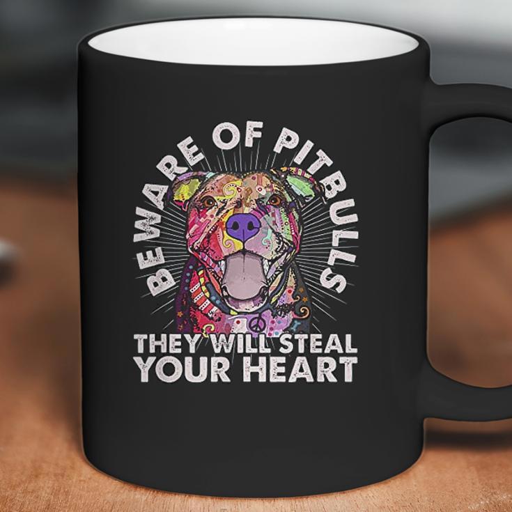 Beware Of Pit Bulls They Will Steal Your Heart Coffee Mug