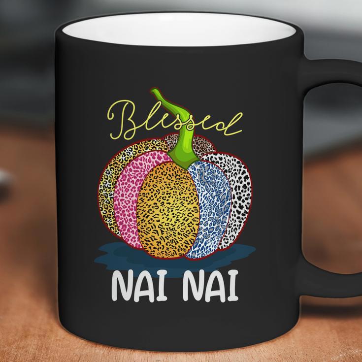 Blessed Nai Nai Pumpkin Leopard Art Grandma Gift Thanksgivin Gift Coffee Mug