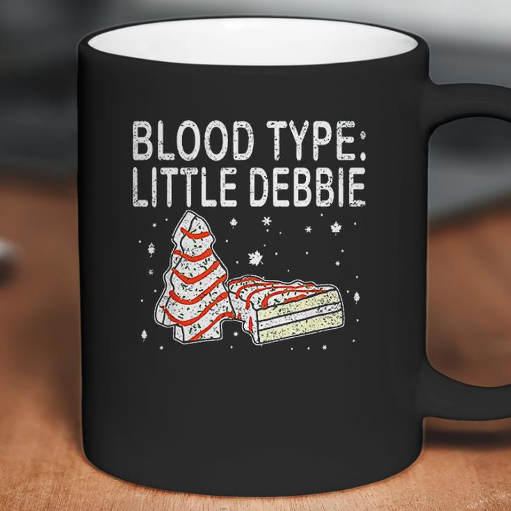 Blood Type Little Debbie Christmas Cake Funny Gift Coffee Mug