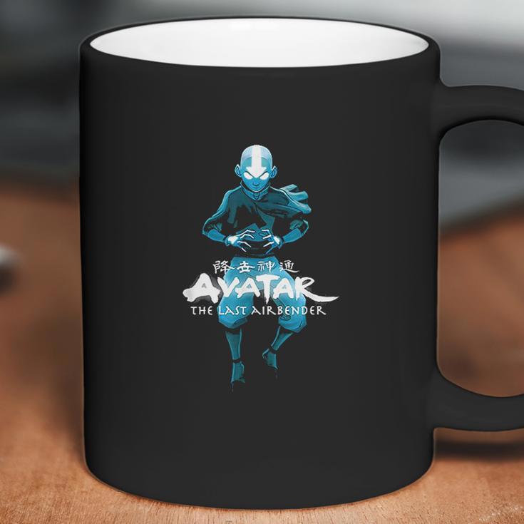 Blue Monochromatic Aang The Last Airbender Coffee Mug