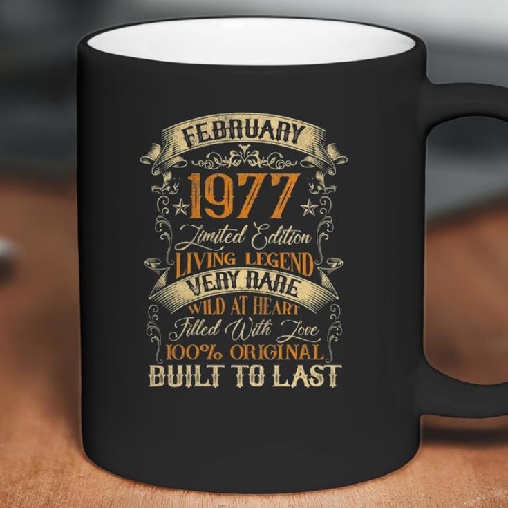 Born In February 1977 Vintage 44 Years Old 44Th Birthday Coffee Mug