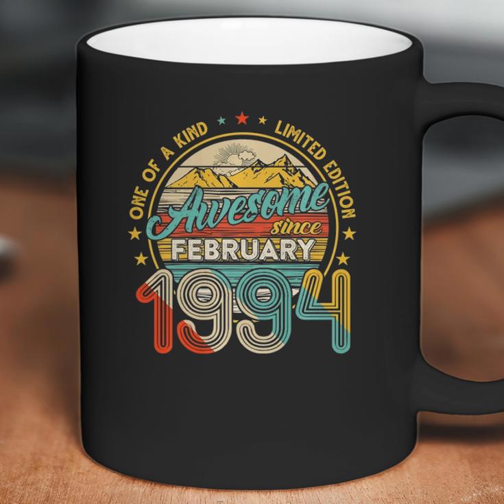 Born In February 1994 27Th Birthday Gift Retro 27 Years Old Coffee Mug