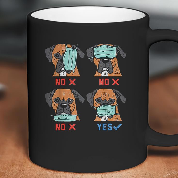 Boxer Face Funny Social Distancing Dog Gift Coffee Mug