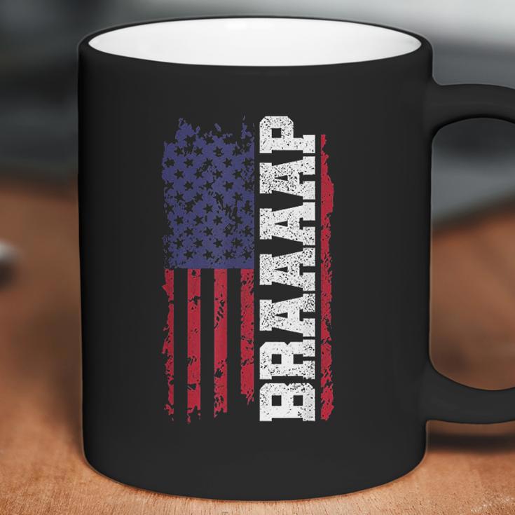 Braap American Flag Usa Patriotic Motocross Coffee Mug