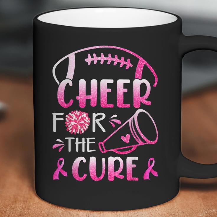 Breast Cancer Awareness Cheer For The Cure V3 Men Women T-Shirt Graphic Print Casual Unisex Tee Coffee Mug