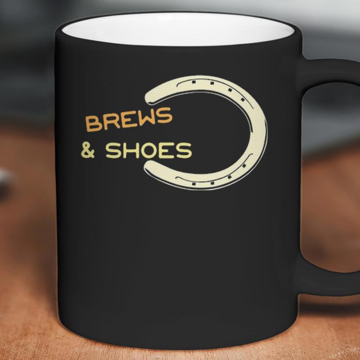 Brews And Shoes Horseshoe Ringer Pitching Bbq Coffee Mug