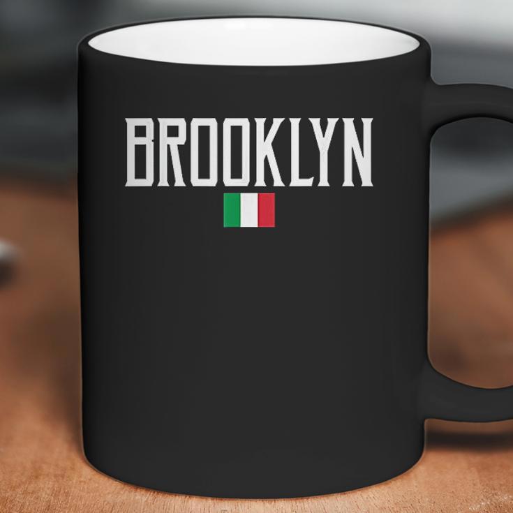 Brooklyn Italian Flag Vintage White Coffee Mug