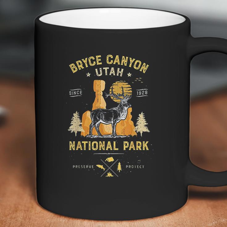 Bryce Canyon National Park Vintage Utah Deer Elk Coffee Mug