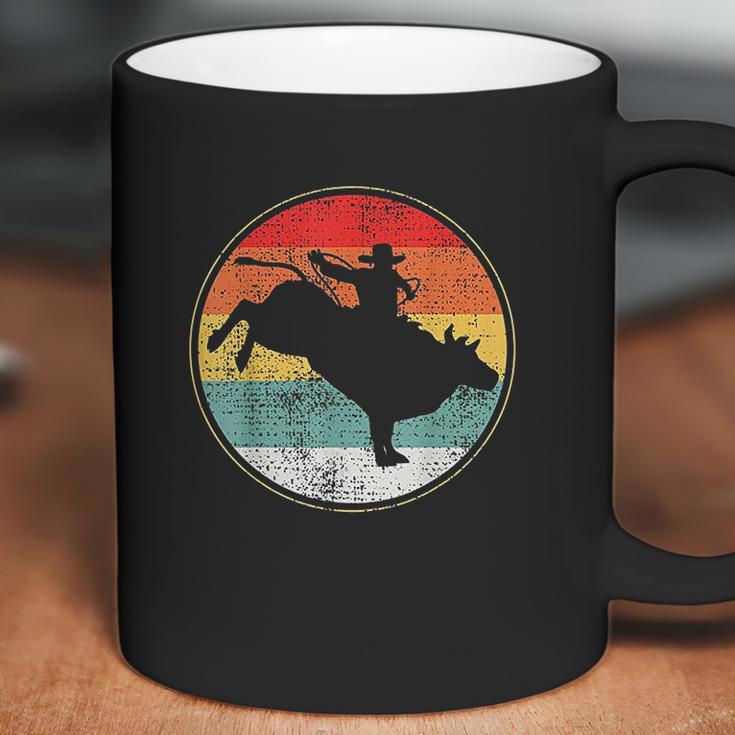 Bull Riding Rodeo Cowboy Vintage Coffee Mug