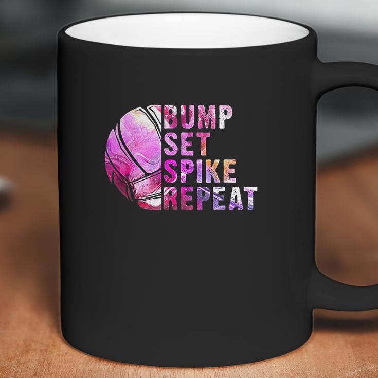 Bump Set Spike Repeat Volleyball Lover Athlete Sports Gift Coffee Mug