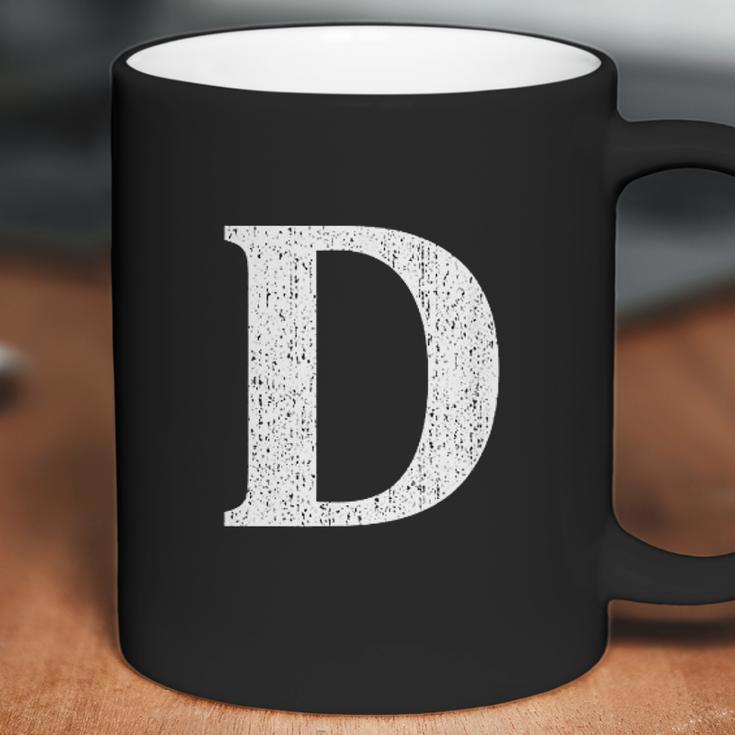 Capital Letter D Shirt Monogram Initial Coffee Mug