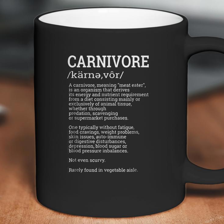 Carnivore Definition Funny Meat Lover Joke Coffee Mug