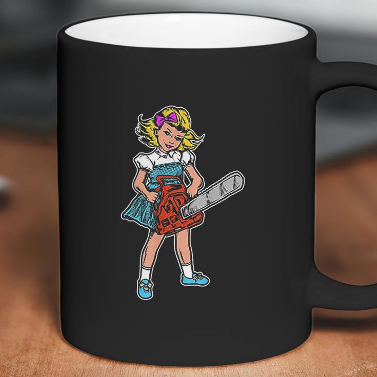 Chainsaw Girl Goth Punk Emo Retro Vintage Coffee Mug