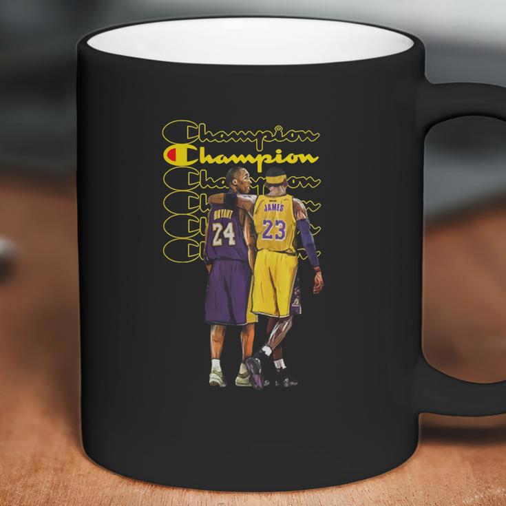 Champion Kobe Bryant And Lebron James Coffee Mug