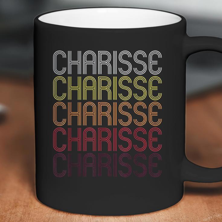 Charisse Retro Wordmark Patter Vintage Style Coffee Mug