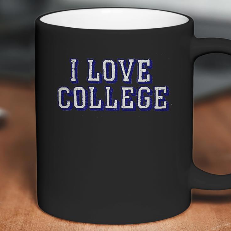 Charlie Hustle Unisex Vintage Grey I Love College Coffee Mug