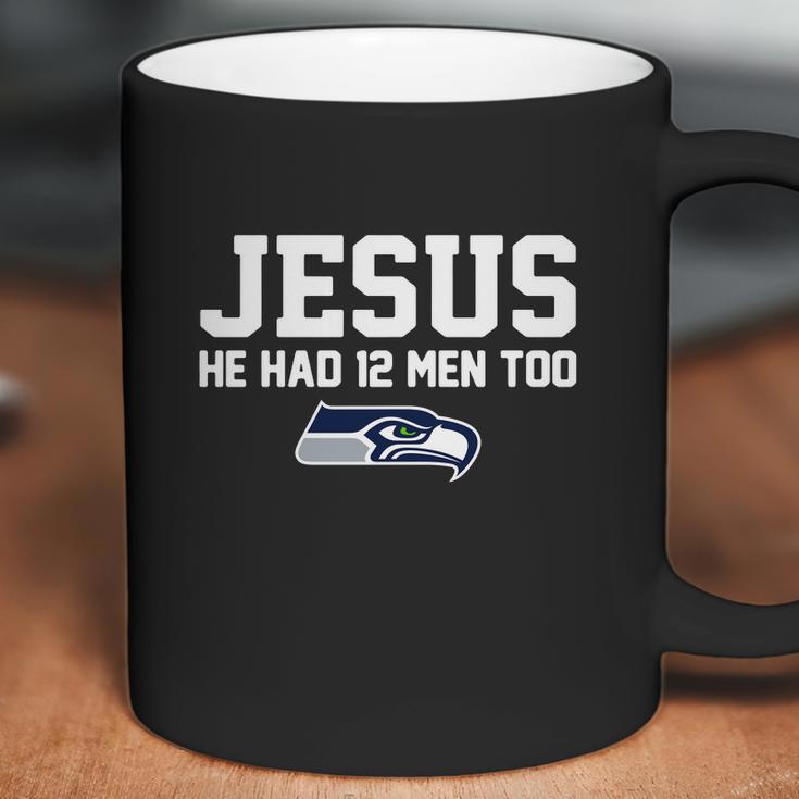 Check Out This Awesome Jesus He Had 12 Men Too Seattle Seahawks Canvas Usa - Copy 2 Coffee Mug