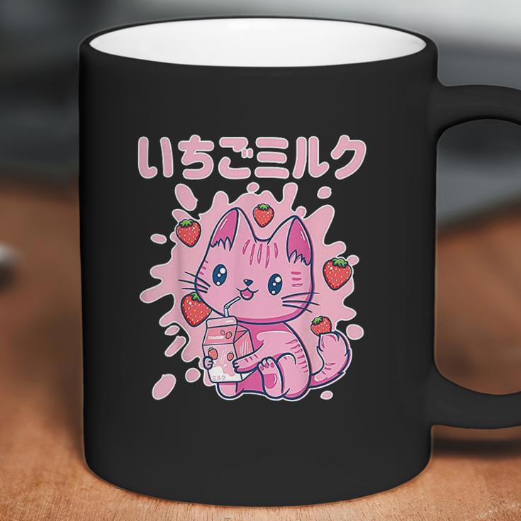 Chibi Kitten Kawaii Cat Japanese Strawberry Milk Drink Coffee Mug