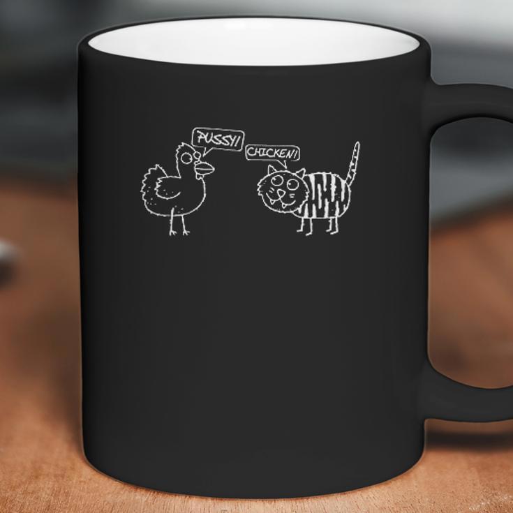 Chicken Pssy College Graphic Coffee Mug