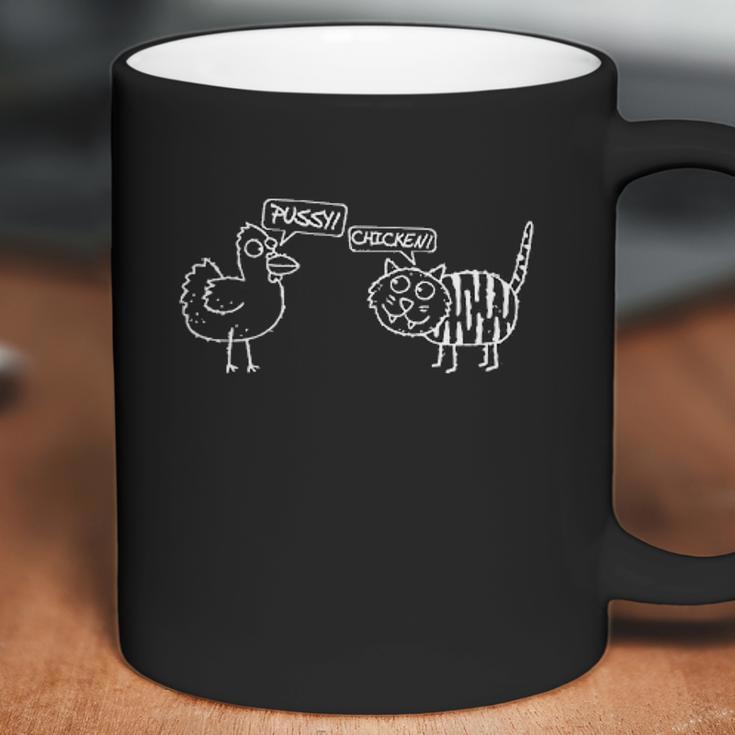 Chicken Pssy Sarcastic Funny Design Coffee Mug