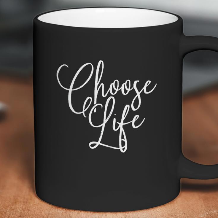 Choose Life Lettering Graphic Simple Coffee Mug