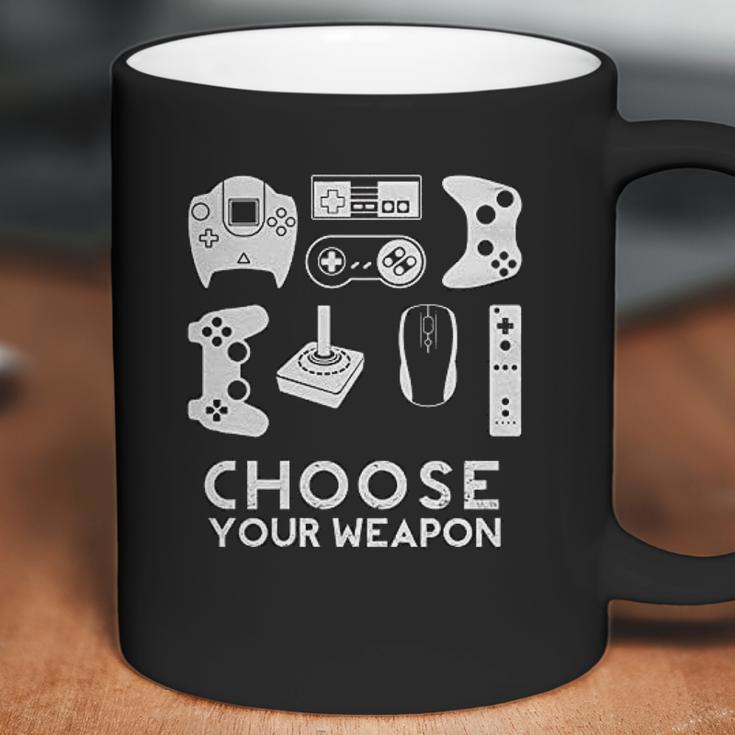 Choose Your Weapon Gamer Video Game Funny Nerdy Gaming Coffee Mug