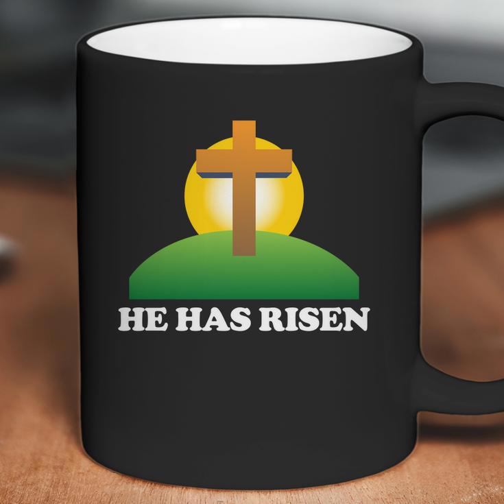 Christian Easter He Has Risen Christianity Cross Coffee Mug