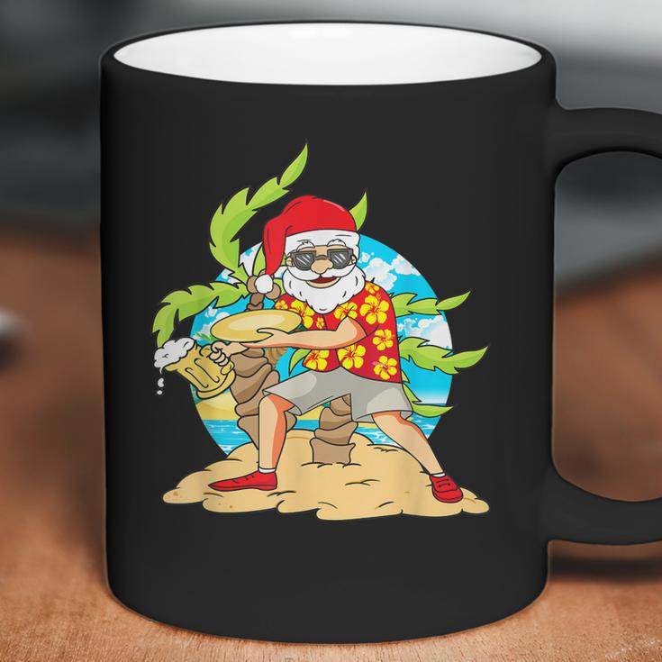 Christmas In July Santa Beach Frisbee Beer Gift Coffee Mug