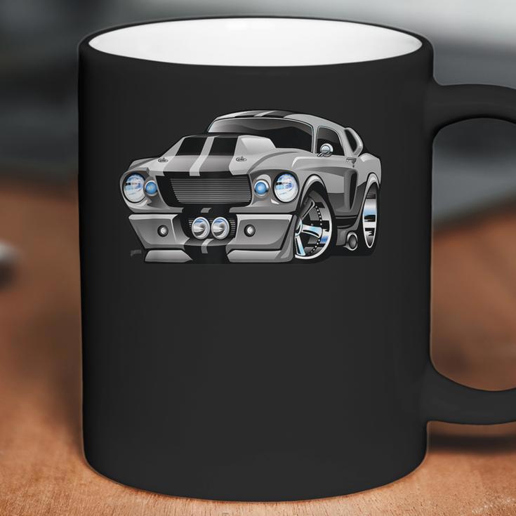 Classic Sixties Muscle Car Hot Rod Cartoon Illustration Coffee Mug