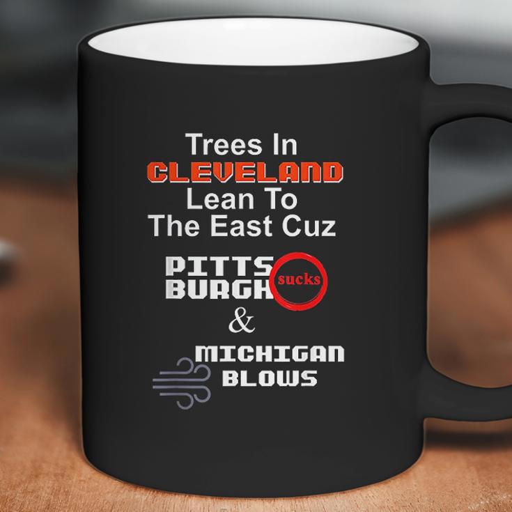 Cleveland Pittsburgh Sucks Michigan Blows Football Coffee Mug