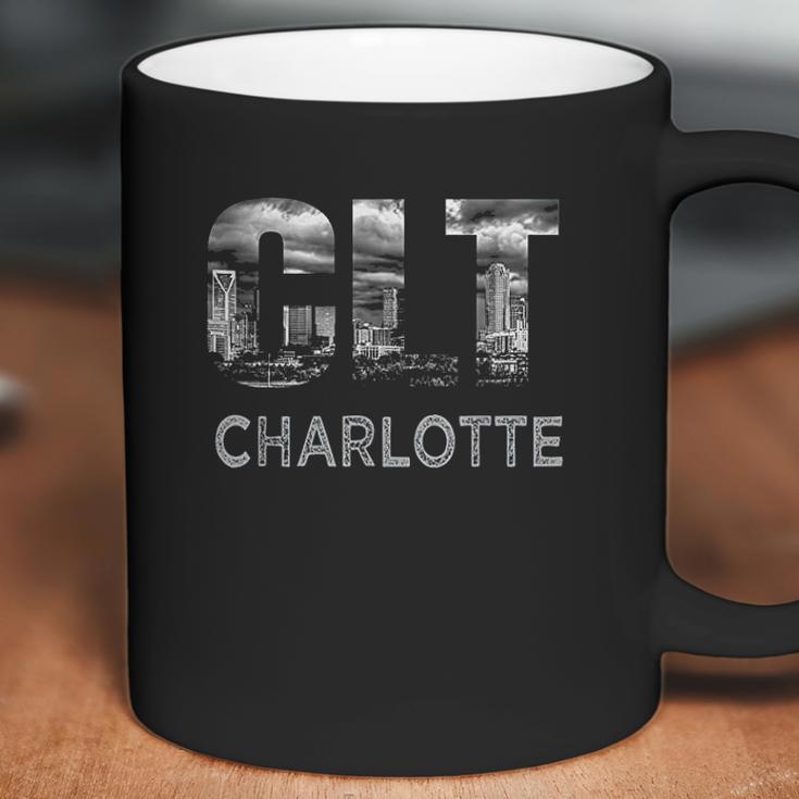 Clt Airport Code City Of Charlotte Nc Skyline Art Gift Coffee Mug