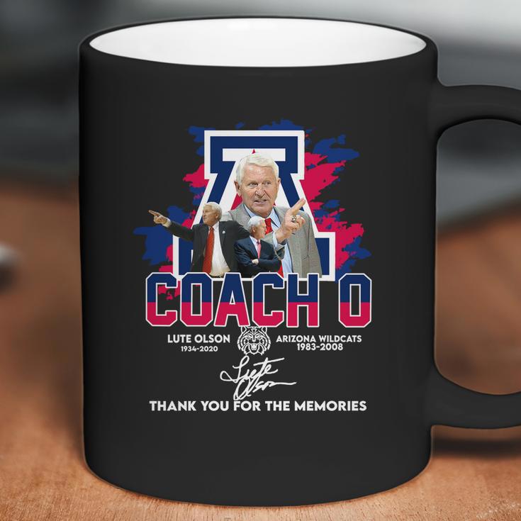 Coach O Lute Olson 1934 2020 Arizona Wildcats 1983 2008 Signature Coffee Mug