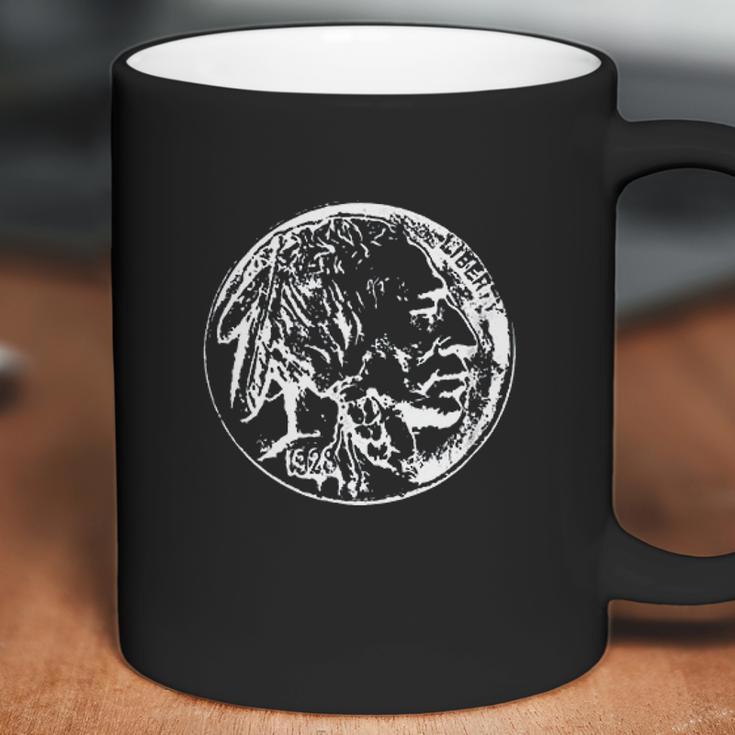 Coin Collector Showing A Buffalo Nickel Coffee Mug