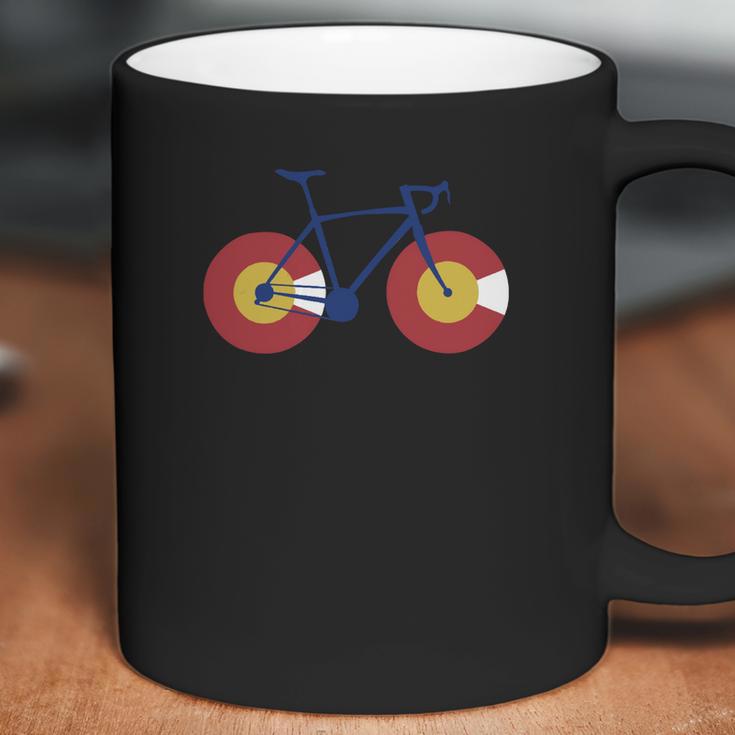 Colorado Flag Bicycle Coffee Mug