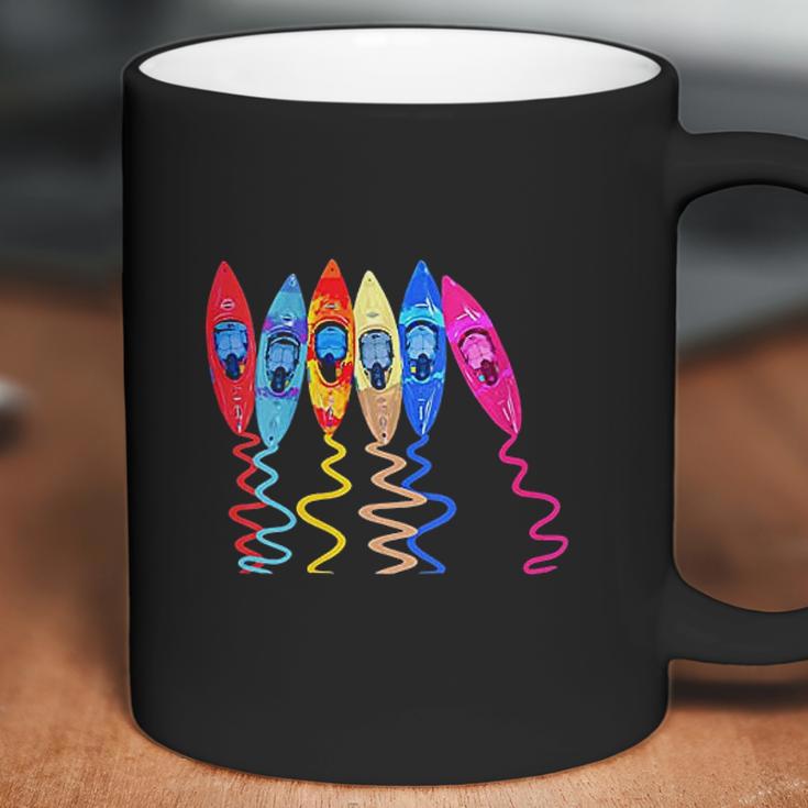 Colorful Kayaks Outdoor Adventure Kayaking Boating Kayakers Coffee Mug