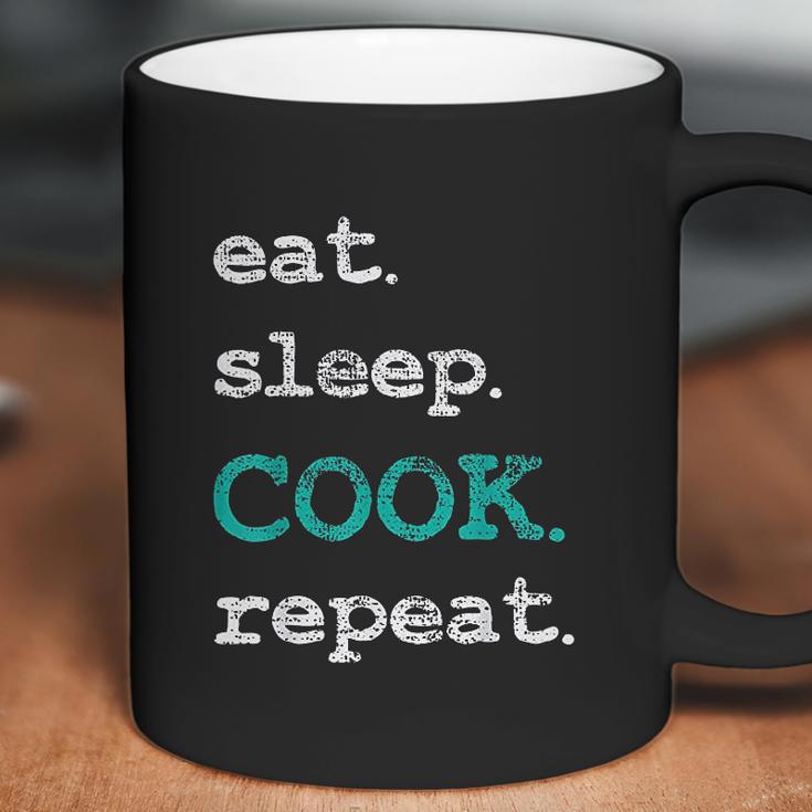 Cook Cooking Chief Eat Sleep Repeat Funny Vintage Gift Coffee Mug