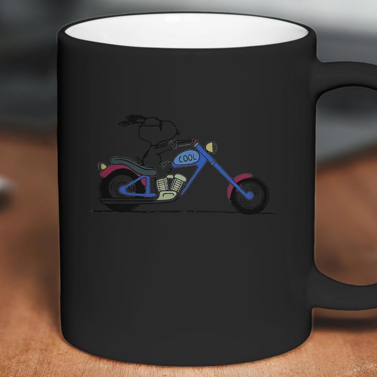 Cool Snoopy Riding Motorcycle Peanuts Coffee Mug