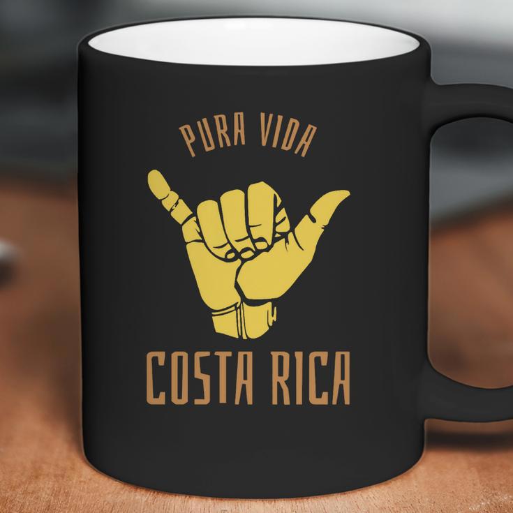 Costa Rica Pura Vida Shaka Surf Coffee Mug