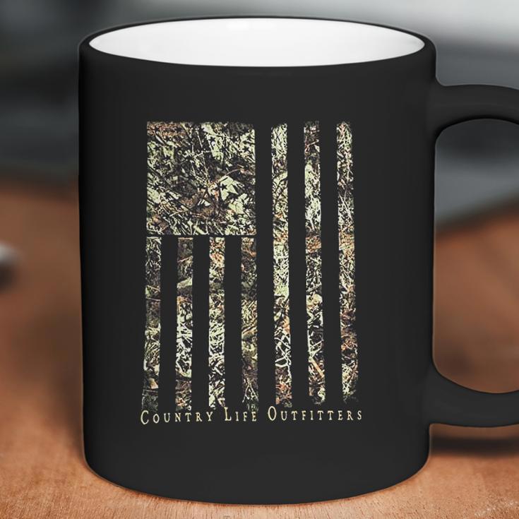 Country Life Outfitters Camo American Flag Coffee Mug