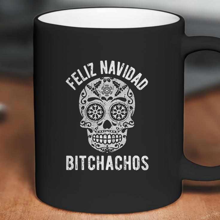 Crazy Dog Womens Feliz Navidad Bitchachos Coffee Mug