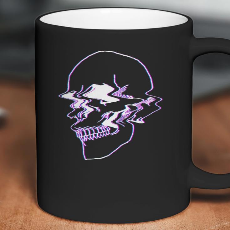 Creepy Cool Egirl Eboy Pastel Goth Vaporwave Glitch Skull Coffee Mug