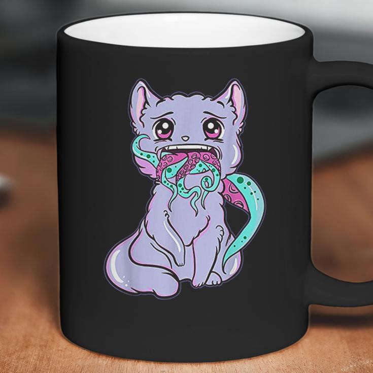 Creepy Kawaii Anime Cat Horror Pastel Goth Coffee Mug