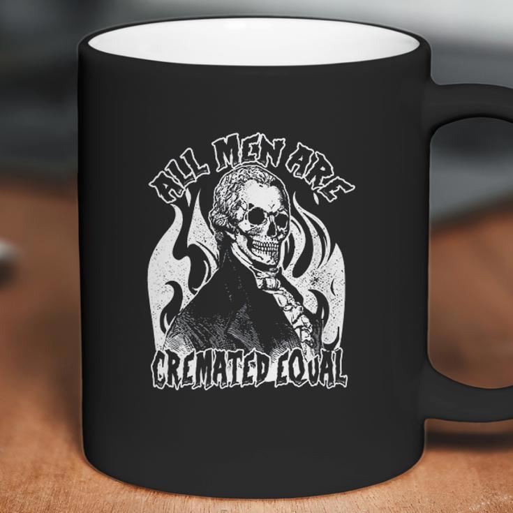 All Men Are Cremated Equal Goth Dead Body Coroner Halloween Coffee Mug