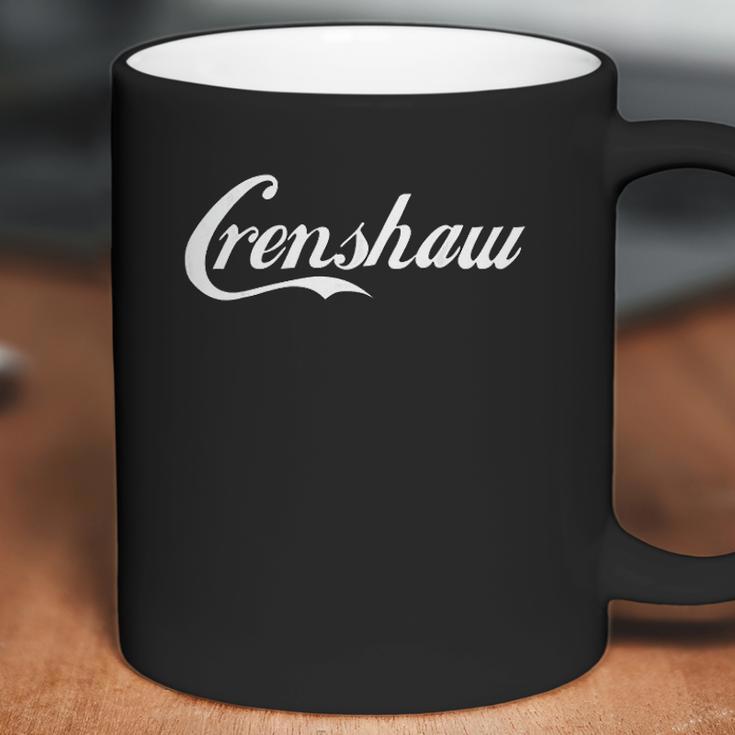 Crenshaw Simple White Text Design Coffee Mug