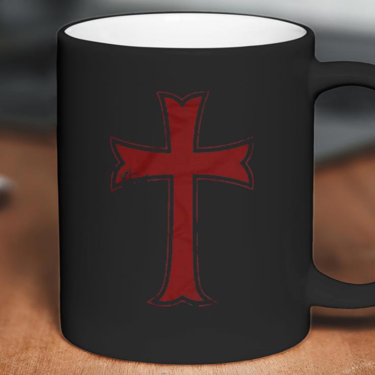 Crusader Knights Templar Distressed Cross Coffee Mug