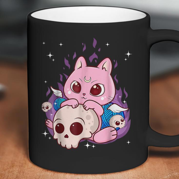 Cute Anime Kawaii Cat Aesthetic Kawaii Pastel Goth Halloween Men Women T-Shirt Graphic Print Casual Unisex Tee Coffee Mug