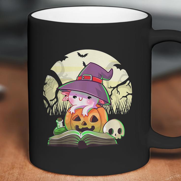 Cute Axolotl Halloween Costume Pumpkin Pastel Goth Graphic Design Printed Casual Daily Basic Coffee Mug