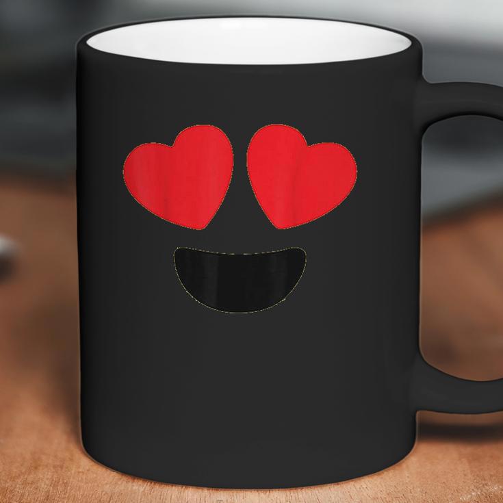 Cute Heart Eyes Emoji Face Halloween Costume Love Coffee Mug