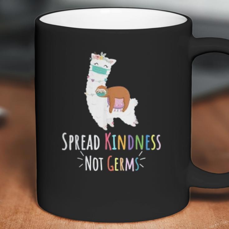 Cute Llama And Sloth Spread Kindness Not Germs Social Distancing Coffee Mug